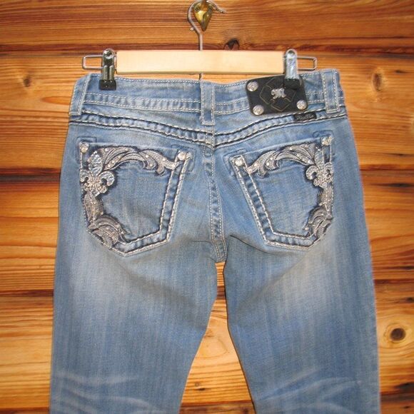 Miss Me Distressed Boot Cut Jeans - Picture 1 of 9